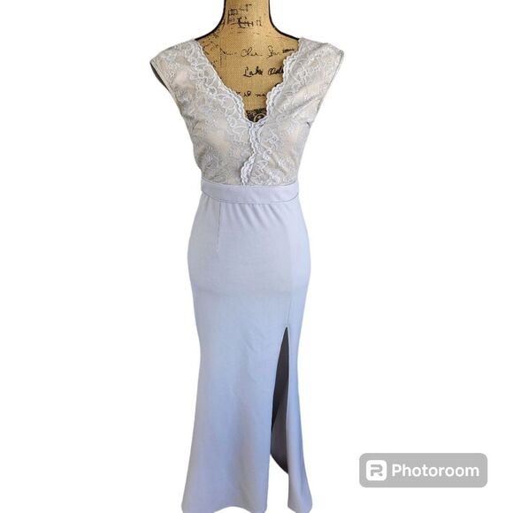 Saved by the Dress Mermaid Formal Dress Womens SZ Small Lace Party Sexy Holiday - Picture 10 of 12